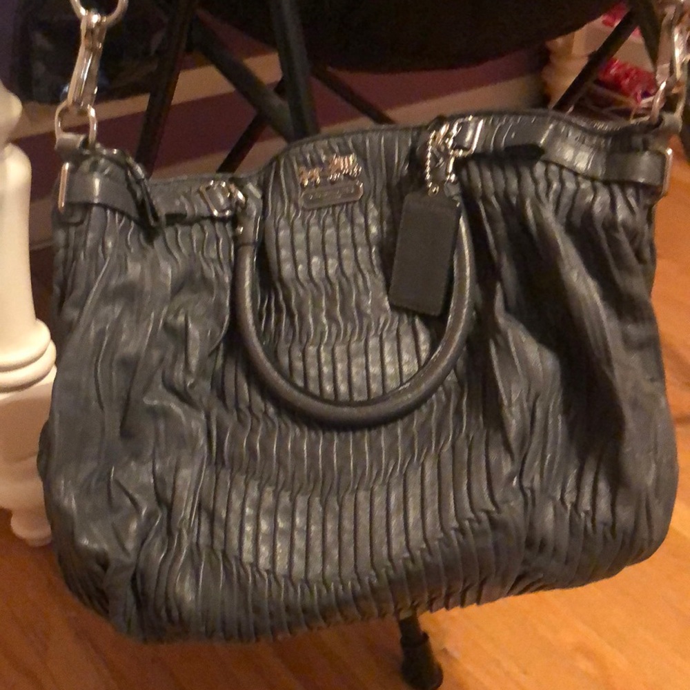 Dark gray coach pocketbook